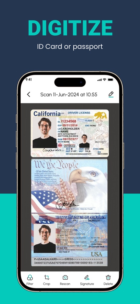 PDF Scanner App Store screenshot: digitize